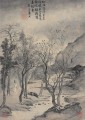 Einsiedelei in der Bergwelt von China Tinte
